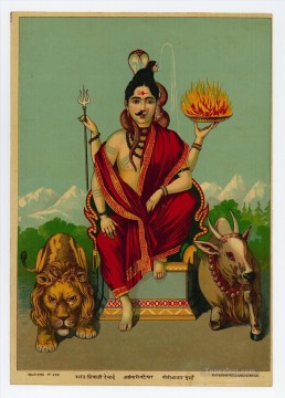 人気のインド料理 Painting - アルダナリシュヴァラ インディアン